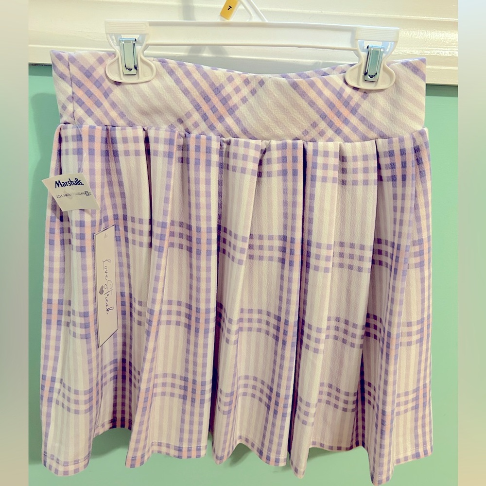 Marshalls Purple & White Gingham Skirt